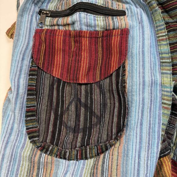 Kathmandu Boho Hippie Patchwork Pull On Jogger Pants Size S/M Peace Free Spirit - Picture 3 of 7